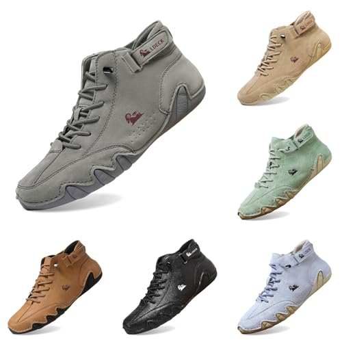 Alpaca Barfuss Schuhe Herren Leder Alpaca - Ergonomischer Barfußschuhe Wasserdichter Barfussschuhe Flach Rutschfest Wanderschuhe Unisex Trekkingschuhe Outdoor Schuhe Grey 44 Alpaca Barfuss Schuhe Herren Leder Alpaca - Ergonomischer Barfußschuhe Wasserdichter Barfussschuhe Flach Rutschfest Wanderschuhe Unisex Trekkingschuhe Outdoor Schuhe Grey 44 von Generisch