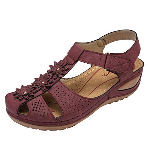 Angebote Rabatt Sandalen mit Keilabsatz Damen Plateau Sommer Sandalen mit Riemchen Knöchel-Strap Peep-Toe Schuhe Niedrige Sandalen Fußbett Herausziehen Offene Zehe Strand Sandaletten Sandaletten Angebote Rabatt Sandalen mit Keilabsatz Damen Plateau Sommer Sandalen mit Riemchen Knöchel-Strap Peep-Toe Schuhe Niedrige Sandalen Fußbett Herausziehen Offene Zehe Strand Sandaletten Sandaletten von Generisch