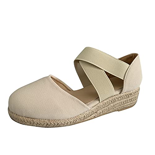 Angebote Reißverschluss Sandalen Damen Sommer Angebot Keilabsatz Angebot Plateau Sandalen Casual Fußbett Herausnehmbare Plattform Sandale Angebot Abend Wedge High Heels Zeremonie Mode Brautsandalen von Generisch