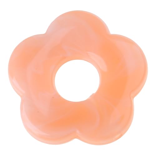 Anhänger aus gefärbtem Harz, hohl, fünf Blütenblätter, Blumen-Anhänger, Schmuckzubehör für Ohrringe, Schmuck, 26*26mm, Harz von Generisch