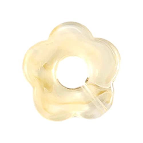 Anhänger aus gefärbtem Harz, hohl, fünf Blütenblätter, Blumen-Anhänger, Schmuckzubehör für Ohrringe, Schmuck, 26*26mm, Harz von Generisch