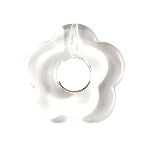 Anhänger aus gefärbtem Harz, hohl, fünf Blütenblätter, Blumen-Anhänger, Schmuckzubehör für Ohrringe, Schmuck, 26*26mm, Harz von Generisch