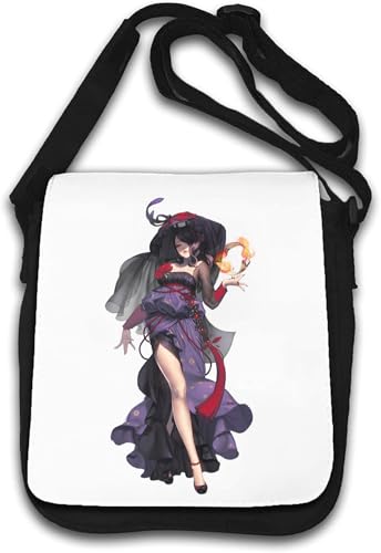 Anime Style Wizard Witch Pin Up Girl Umhängetasche Weiß von Generisch