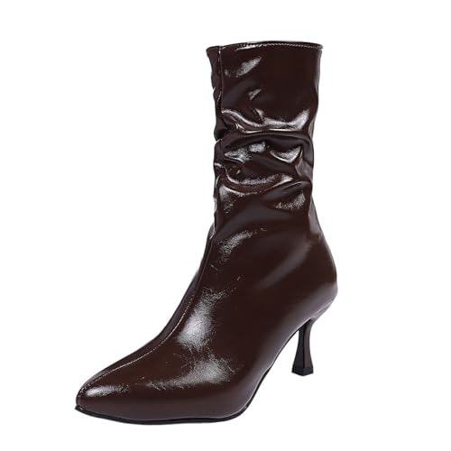 Ankle Boots Damen High Heels Kurze Damenstiefel Mit Reißverschluss Westernstiefel Spitze Zehe Freizeitsiefel Retro Blockabsatz Booties Halbstiefel Frauen Schuhe Herbst Winter Ankle Boots Damen High Heels Kurze Damenstiefel Mit Reißverschluss Westernstiefel Spitze Zehe Freizeitsiefel Retro Blockabsatz Booties Halbstiefel Frauen Schuhe Herbst Winter von Generisch