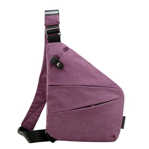 Anti -Diebstahl -Umhängetasche - Multi -Kompartiment -Brustpackung, Männer crosbody Reisetaschen | Sichere Sling -Rucksack Leichte Outdoor -Daypacks, kompakte Wanderbeutel, Reiseboten -Organisator -W von Generisch