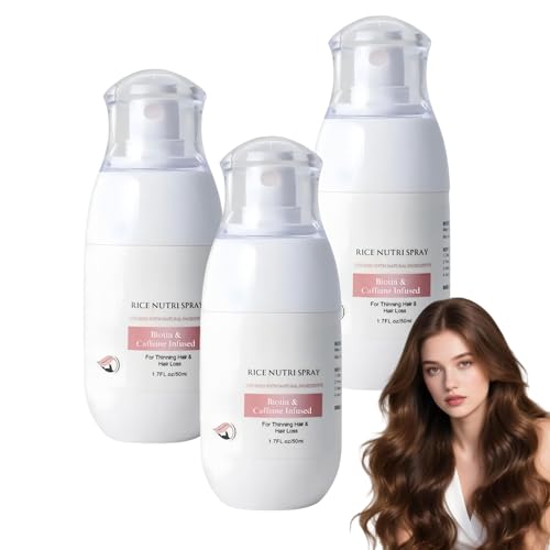 Anti-Haarverlust-Spray, Reiswasser Haare, Haarwasser gegen Haarausfall, Anti-Haarausfall & Pflegendes, Haarspray für Dünnes Haar, Reduziert Das Ablagerungen für Thinning Hairs & Hairs Loss (3) von Generisch