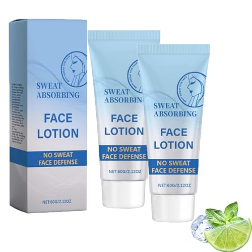 Antitranspirant Gesichts, Anti Sweat for Face - Langzeit Schweiß & Öl-Kontrolle, Antitranspirant für Gesicht, Stirn und Kopfhaut - Nicht Fettend, für Männer und Frauen (2) von Generisch