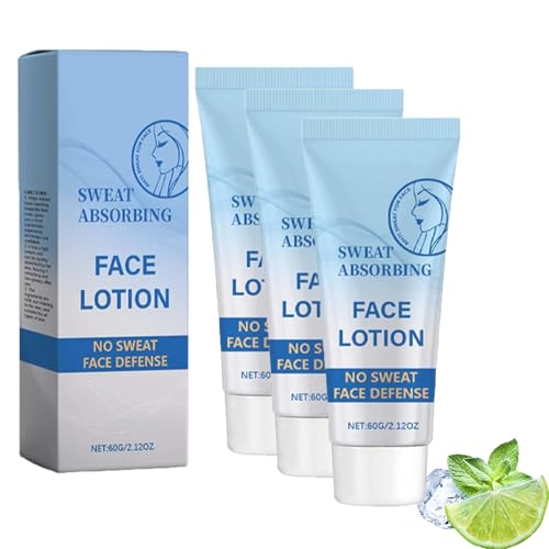 Antitranspirant Gesichts, Anti Sweat for Face - Langzeit Schweiß & Öl-Kontrolle, Antitranspirant für Gesicht, Stirn und Kopfhaut - Nicht Fettend, für Männer und Frauen (3) von Generisch