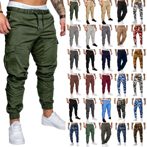 Anzughosen für Herren Arbeitskleidung Männer Anzughosen für Herren Schwarze Hose Herren Hose Baggy Vintage Hose Herren Cargohose Herren Camouflage Stoffhose Herren Taktische Multi M von Generisch