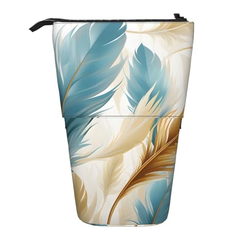 Aquarell-Federmäppchen, Stand-Federmäppchen, Bohemian-Stifttasche, Teleskop-Federtasche, Pop-Up-Kosmetiktasche, Schreibwaren-Organizer für Schule, Büro, Reisen von Generisch