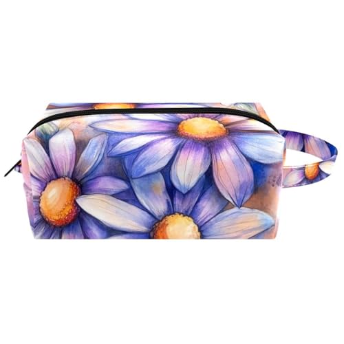 Aquarell-Kosmetiktasche mit Griff, wasserdicht, zum Aufhängen, Motiv: Capybara mit Orangen, kleines Federmäppchen für Kinder, Mehrfarbig 06, 8.2x3.1x3.5 in/21x8x9 cm von Generisch