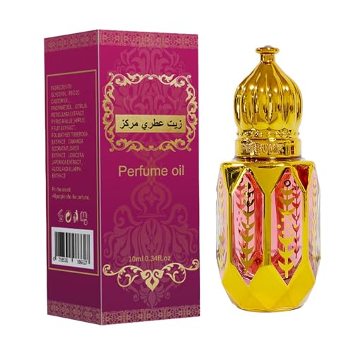 Arabischer Damenduft - Langanhaltendes Orientalisch Blumiges | 10ml Taschenformat Parfüm, Körperpflege Für Weihnachten Neujahr Valentinstag Handgelenke Hals Ohren Alltag Arbeit Treffen von Generisch