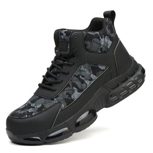 Arbeitsschuhe Herren Sicherheitsschuhe Damen Leicht Stahlkappenschuhe rutschfeste Arbeitsturnschuhe mit Stahlkappe Atmungsaktiv -Numeric_45 von Generisch