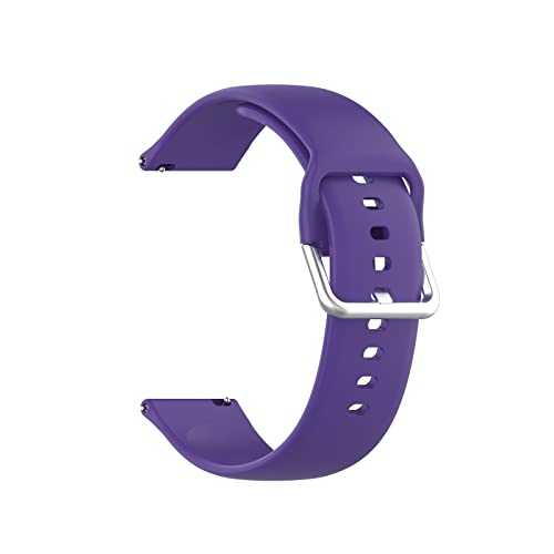 Armbänder Kompatibel mit Samsung Galaxy Watch 3 41mm Armband, 7 Modefarben Silikon Uhrenarmband Sports Verstellbares Ersatzarmband für Samsung Galaxy Watch 3 41mm, Damen Herren (Lila) von Generisch
