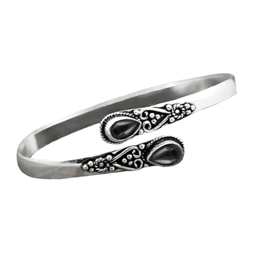 Armband aus Legierung, eingelegtes grünes Armband, europäische und amerikanische Mode, Retro, poliertes Armband für Damen, Uhr für Herren, Einheitsgröße, Metall, Kein Edelstein von Generisch