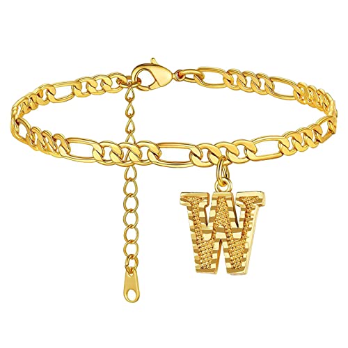 Armband mit Herz-Anfangsbuchstabe, Strand-Knöchelarmbänder für Damen, handgefertigt, zierlich, geschichtet, Fußkettchen, Buchstabe, Initiale, Herz, Knöchelarmbänder für Damen, Strandschmuck von Generisch