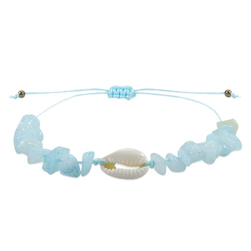 Armband mit Muschel, Fußkettchen mit Muschel für Damen, Fußkettchen mit Muschel im Meeresthema – elegantes dekoratives Schmuckzubehör Armband mit Muschel Pe von Generisch