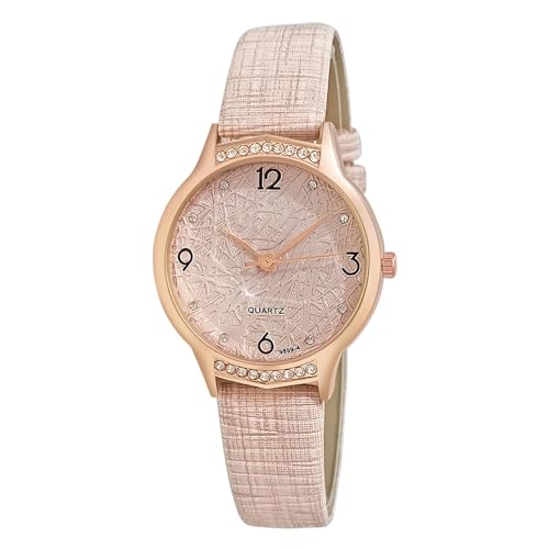 Armbanduhr Herren Modische Damenuhr Wunderschöne und kompakte Damenuhr Lässige und einfache Elegante Damenuhr (D, One Size) von Generisch
