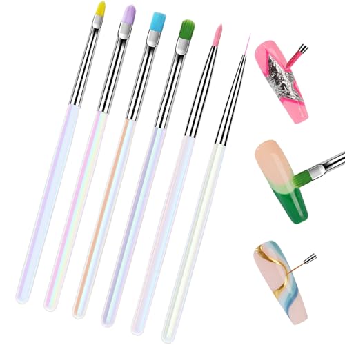 Art Nail Brushes | Nail Dotting Pen | Dotting Stamping Painting Tool Small Liner Applicator for Gel Polish for Beginners and Professional von Generisch