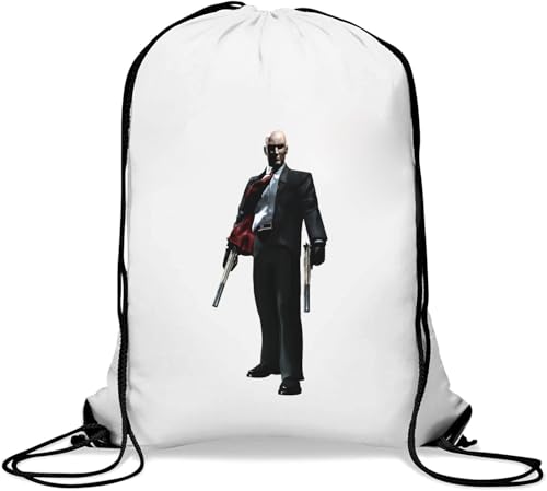 Assassin Art Gym Sack Casual Drawstring Bag White von Generisch