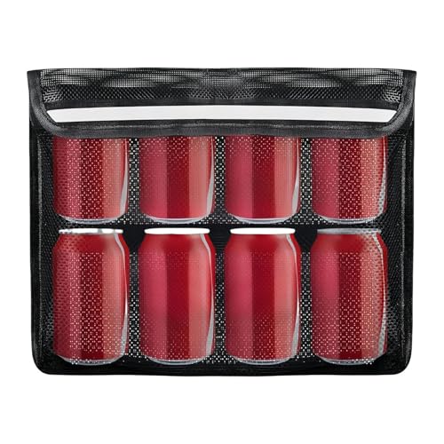 Aufbewahrungstasche für Boote | Hängende Netztasche mit reflektierender Oberfläche – Netz-Organizer für Boote mit großer Kapazität für Angelausrüstung, Taschenlampe, Rettungsweste, Handschuhe von Generisch