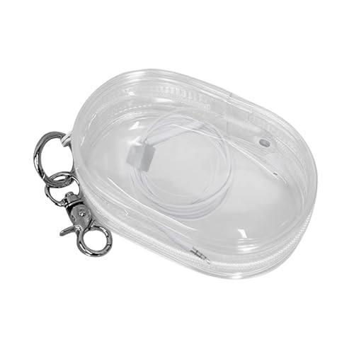 Aufbewahrungstasche für Ladekabel, transparent – transparente tragbare Kabel-Organizer-Tasche | kompakte Kopfhörer-Aufbewahrungsbox, mobiles Ladekabel-Aufbewahrungstasche von Generisch