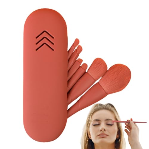 Augen-Make-up-Pinsel, Augen-Make-up-Pinsel-Set – Gesichts-Make-up-Pinsel-Set – Foundation-Pinsel-Set für Lidschatten mit Tasche für Mädchen, Frauen, Erwachsene von Generisch
