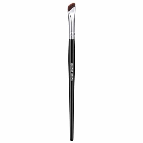 Generic Augenbrauen- & Eyeliner-Pinsel, doppelendig, abgewinkelte Augenbraue, ultrafeiner Eyeliner, Schwarz von Generisch
