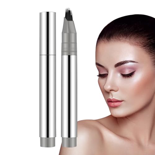 Augenbrauenstift - Multi -Lötchen -Tipp Flüssiger Brauenstift | Smudge -Proof -Haaransatzstift, Wasserdichtes Mikroblading -Gabel -Tipp -Brauen -Marker, Lang Anhaltendes Make -up -Accessoire Für Fraue von Generisch