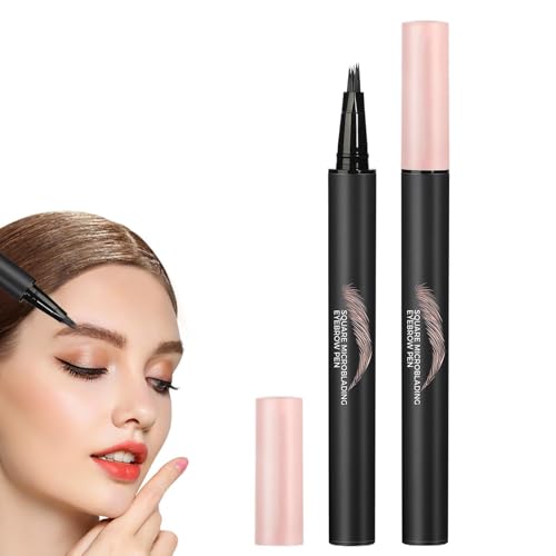 Augenbrauenstift mit mehreren Spitzen, flüssiger Augenbrauenstift,Flüssiger Augenbrauenstift mit mehreren Spitzen | Wischfester, präziser Augenbrauenstift für Damen für die Bühne und auf Reisen von Generisch