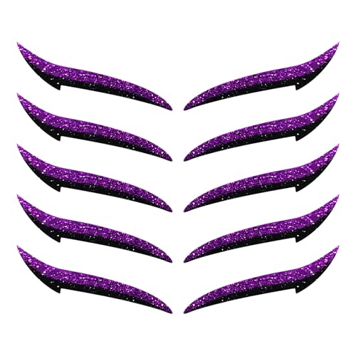 Augenliner Sticker, Selbstklebende Permanent Make-up Patches, Tragbarer Lidschatten Aufkleber Für Reise Und Bühne 10 Stück Wasserfester Eyeliner Streifen von Generisch