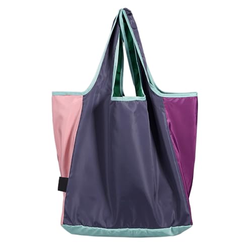 Autoreifen Taschen Set Stilvolle, lässige Tragetasche zum Einkaufen. Robuste Handtasche mit großem Fassungsvermögen und Farbblockdesign, perfekt für den täglichen Gebrauch und (Light Blue, One Size) von Generisch