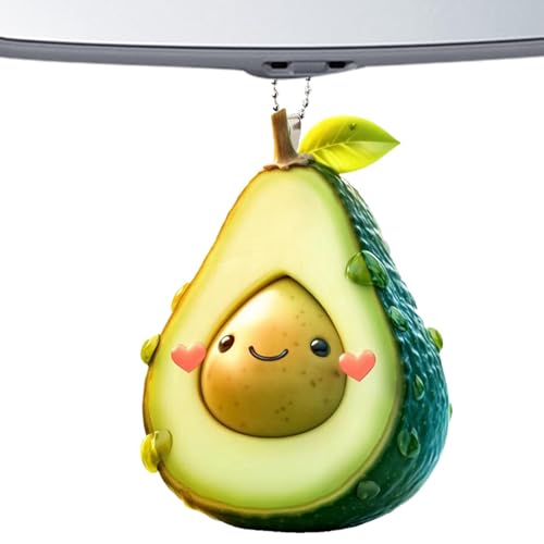 Avocado-Anhänger aus Acryl, Avocado-Anhänger - Avocado-Armband, Ohrring, Schlüsselanhänger, Bastelanhänger - 2D-Avocado-Freundschafts-Schlüsselanhänger, Acryl-Lebensmittelanhänger für Valentinstag, We von Generisch