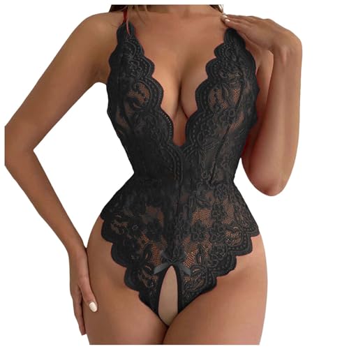 BH Spitze femboy top Teddy Bodysuit mädchen Bodysuit Crossdresser ganzkörper Dessous Damen reizwäsche Herren sexy Dessous Set reizwäsche Damen Set Curvy von Generisch