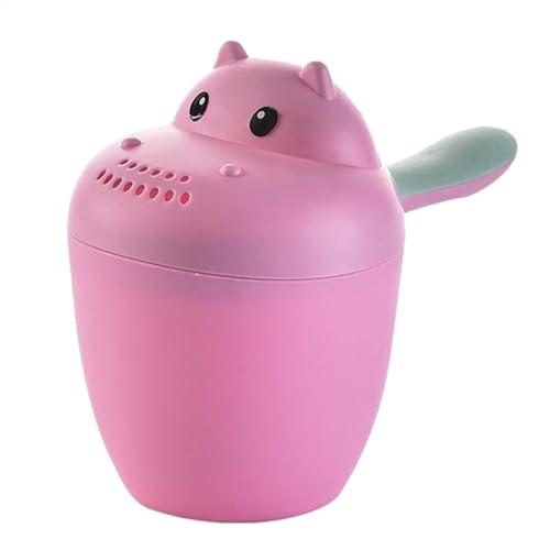 Baby-Bad-Spülbecher, Shampoo-Spüler, weicher Rand, Baby-Spülbecher, Haarbecher, Kinderdusche, Wasserschaufel, Kinder-Badekrug (Rosa) von Generisch