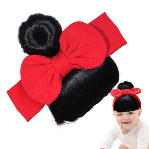 Baby Bangs Perücke Stirnband – Perücke mit Pony | Perücken-Stirnband für Kleinkinder | elastische hautfreundliche Kopfbedeckung | Zubehör für Bühnenauftritte Feiern Eltern-Kind-Versammlungen Zubehör von Generisch