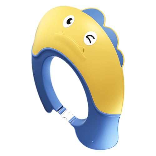 Baby-Duschhaube – verstellbares Duschvisier in Dinosaurier-Form | Badeschutzvisier für Kinder ab 6 Monaten, Kopf-Augen- -Shampoo-Kappen von Generisch
