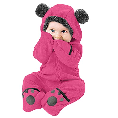 Baby Erstausstattung aus Fleece Baby Body für Neugeborene bis 4 Jahren – Baby Strampler – Baby Kleidung/Kinder Winterjacke – Geschenk zur Geburt von Generisch