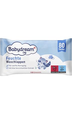 Baby Feuchte Waschlappen 2X 80 Tücher, mit Aloe Vera und Kamille Baby Feuchte Waschlappen 2X 80 Tücher, mit Aloe Vera und Kamille von Generisch