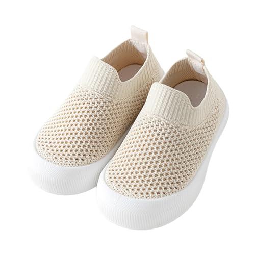 Baby Junge Mädchen Weicher Lauflernschuhe Krabbelschuhe Babyschuhe Draußen Weich Flach Gummi Anti-Rutsch Loafer Flats Outdoor Turnschuhe von Generisch