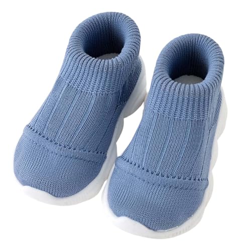 Baby Lauflernschuhe Kinder Barfußschuhe Hausschuhe für Mädchen Jungen Babyschuhe Draußen Weich Flach Gummi Anti-Rutsch Outdoor rutschfeste Turnschuhe von Generisch