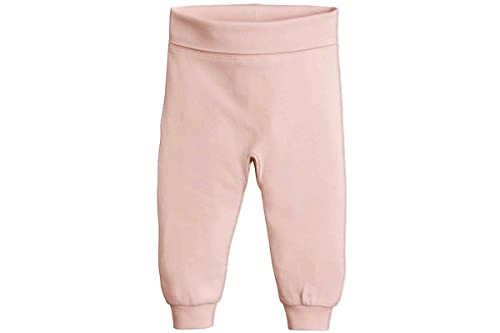 Baby Schlupfhose mit Extrabreitem Umschlagbund - Mädchen Baby Hose (as3, Numeric, Numeric_74, Numeric_80, Rosa) von Generisch