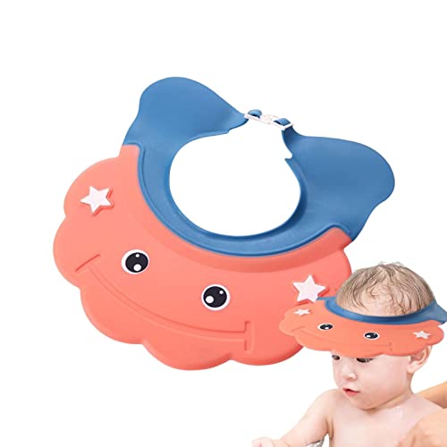Baby Shower Caps for Washing Hair - Adjustable Bath with Widened Ear Protection - Cartoon Head Protector Shampoo Hat Protect Eyes Ears Kids Children von Generisch