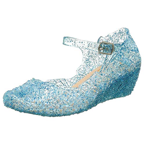 Baby Winterschuhe Schuhe Keil Kleinkind Prinzessin Sandalen Baby Schuhe Baby Turnschuhe 21 (Blue, 4.5-5 Years) von Generisch