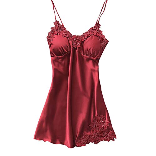 Babydoll Damen Sexy Negligee Set Dessous Große Größen XXL Unterwäsche Strapsen Nachtwäsche Kurz Satin Reizwäsche Für Sex Damen Erotikunterwäsche Durchsichtige Nachthemd Spitze Pyjama Sommer Mesh von Generisch