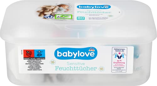 Babylove Artikel (400 Tücher (5x80St), Babylove Feuchttücher sensitive Box) von Generisch