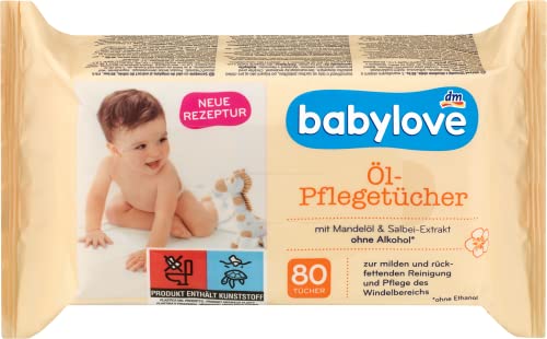 Babylove Artikel (960 Tücher (12x80St), Babylove Ölpflegetücher) von Generisch