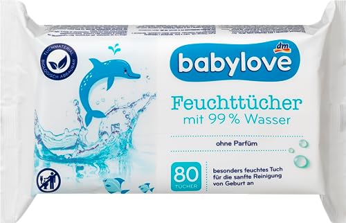 Babylove Feuchttücher und co (12x 80 Tücher, 99% Wasser Feuchttücher) von Generisch