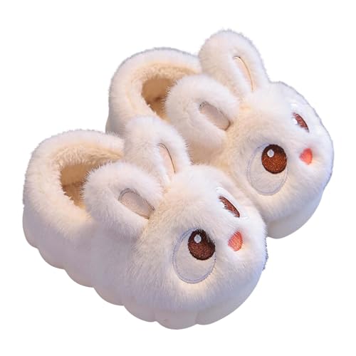 Babyschuhe Mädchen Winter Warme Gefüttert Hausschuhe Kinder Flauschige Cartoon Pantoffeln Kuschelig Gemütlich Hauspantoffeln Non-Slip Schlafzimmer Hausschlappen Lustige Hallenschuhe von Generisch