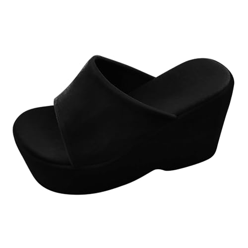 Badelatschen Damen rutschfeste Pantoletten Super Weiche Badeschuhe Sommer Sandalen Dicke Sohle Indoor/Outdoor Flip Flops Original rutschfest Hausschuhe von Generisch